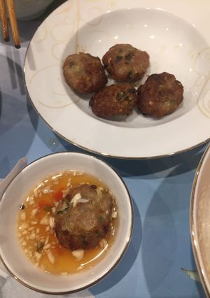 Hình của món Chả băm (bún chả Hà Nội).
