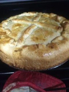 Una foto de Torta/tarta vegetariana🌱 (En solo 4 pasos)