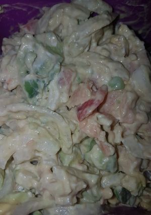 Una foto de Ensalada con salmón ahumado