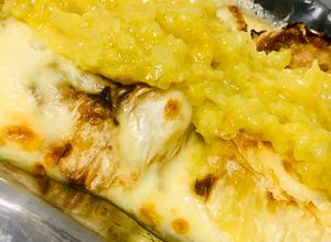 Una foto de REPOLLO BLANCO GRATINADO 🤩😋🤩 CON ADEREZO DE MOSTAZA 🙌🏼❤️🫶🏽