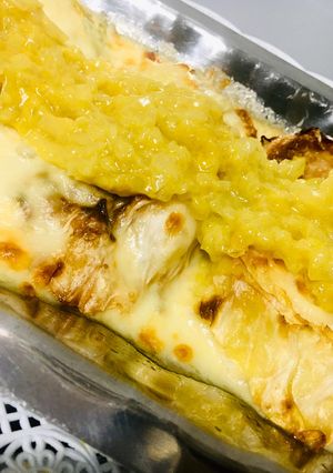 Una foto de REPOLLO BLANCO GRATINADO 🤩😋🤩 CON ADEREZO DE MOSTAZA 🙌🏼❤️🫶🏽