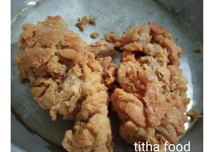 Ayam fried chicken ala tepung kobe enak 👌☺