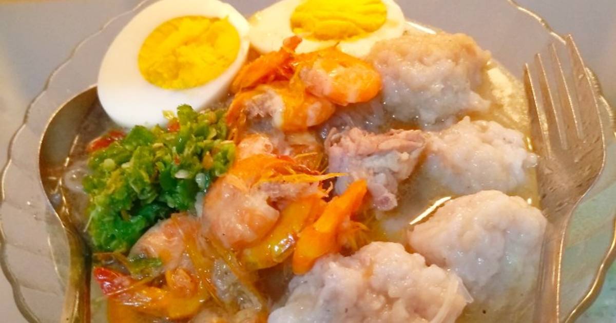 Resep Bakso Ayam Kaldu Udang Ala Mama Riana Oleh Mama Riana Fadhilla