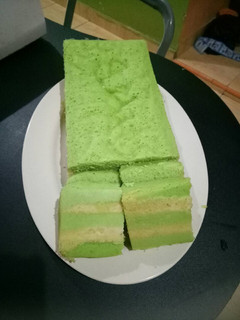 Foto resep Brownis kukus pandan lapis keju