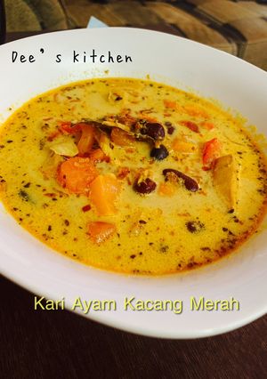 Foto resep Kari Ayam Kacang Merah