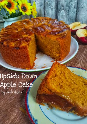 Foto resep Upside Down Apple Cake (Cake Apel Terbalik)