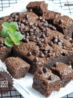 Foto resep Triple Choco Brownies #PR_BrowniesDCC