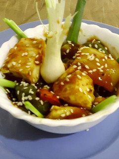 A picture of Paneer chilli.