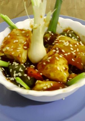 A picture of Paneer chilli.