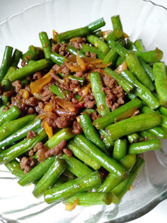 Foto resep Cah buncis daging giling