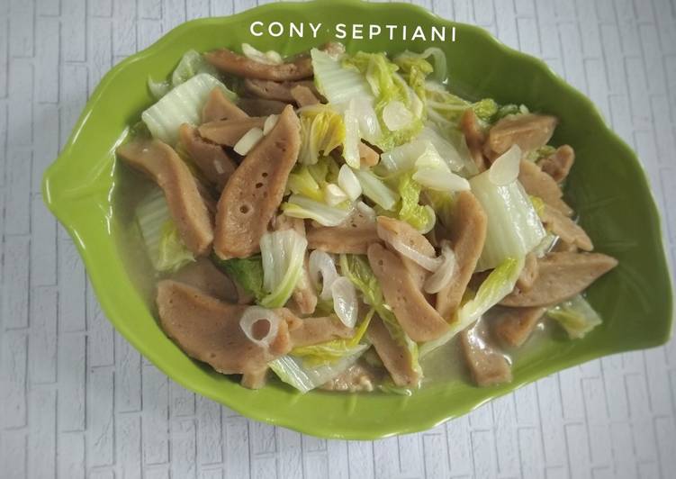 Anti Ribet, Membuat 1.1 Tumis Sawi Putih Bakso Enak Terbaru