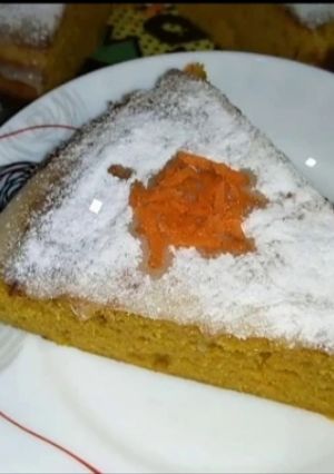 صورة لوصفة طريقة عمل كيك الجزر بالصوص الابيض تجنن 😋
