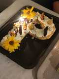 Number cake lettre P noix de coco passion