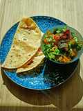 Pumpkin Stirfry with Multigrain Fulkas