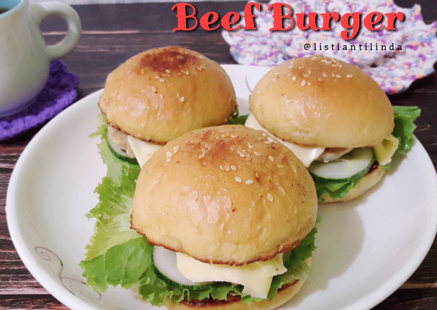 Resep Beef Burger oleh Linda Listianti - Cookpad