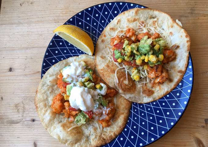 Tacos 🌮 mit Blumenkohl-Tinga und Avocado-Salsa