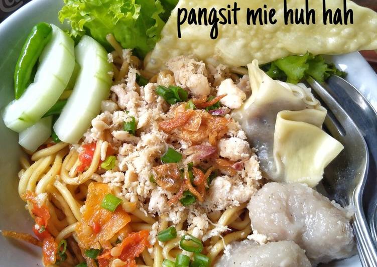 Panduan Membuat 14. Pangsit Mie Huh Haahh 🌶🌶 Super Lezat