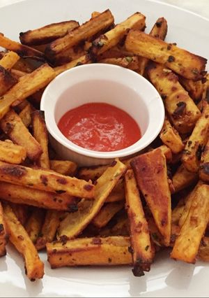 Foto resep Baked Sweet Potato Fries