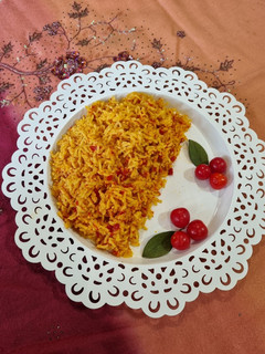 عکسی از دستور گوجه پلو یا دمی گوجه