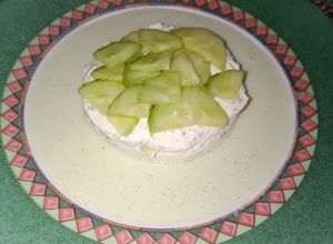 Une photo de Ma délicieuse recette de concombre au saint-moret