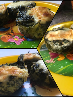 Una foto de Canastitas de espinacas sin masa