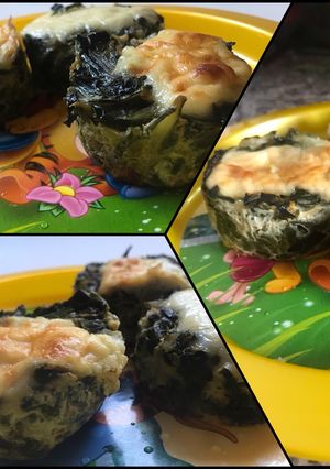 Una foto de Canastitas de espinacas sin masa