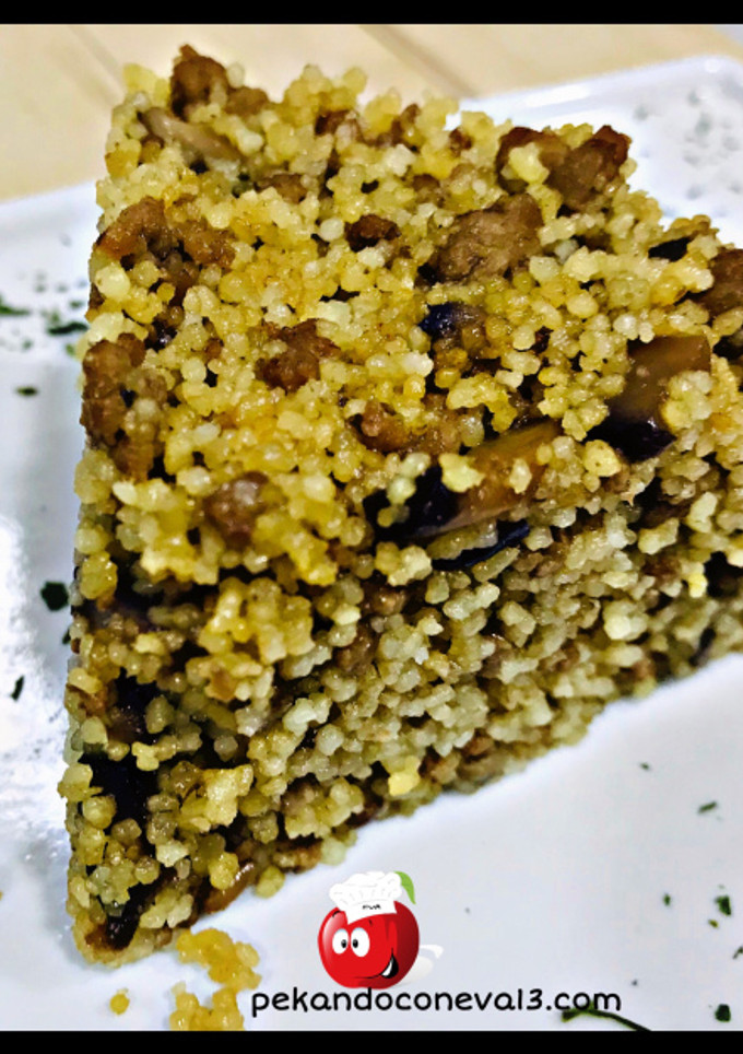 Una foto de Cuscús con ternera y setas en salsa de soja