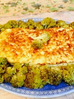 Una foto de Budín de esparracos y broquil