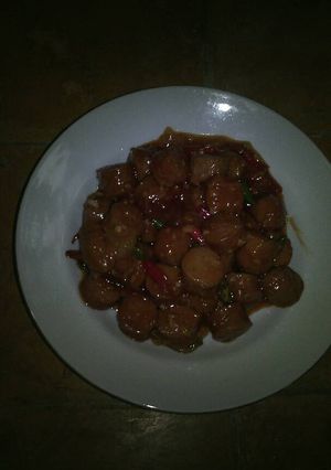 Foto resep Sosis pedas asam manis