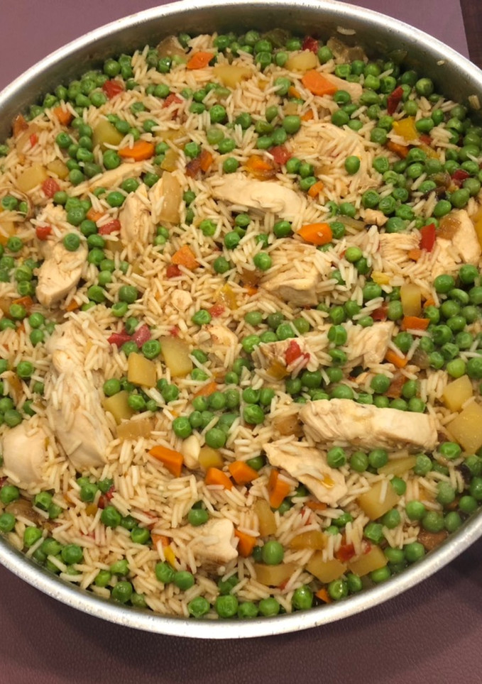 Una foto de Arroz con pollo