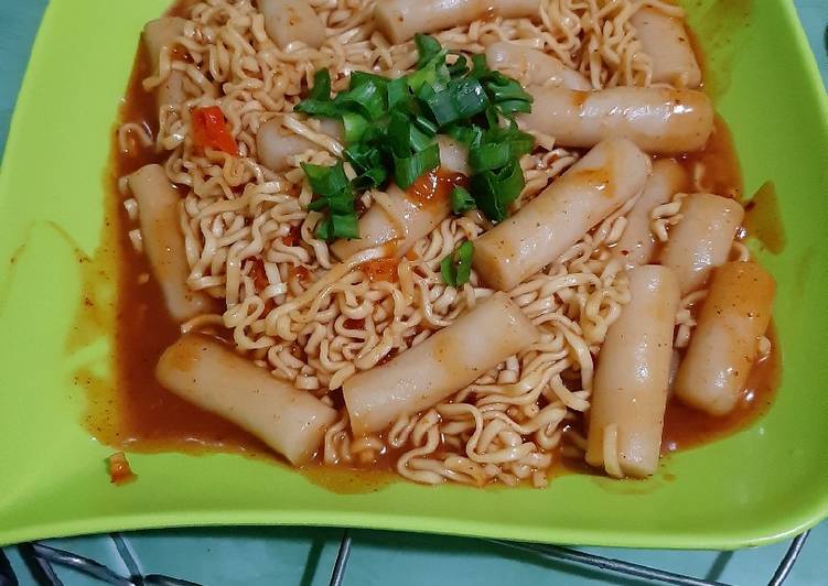 Resep Rabokki pedes enak ala2 korean, Enak Banget