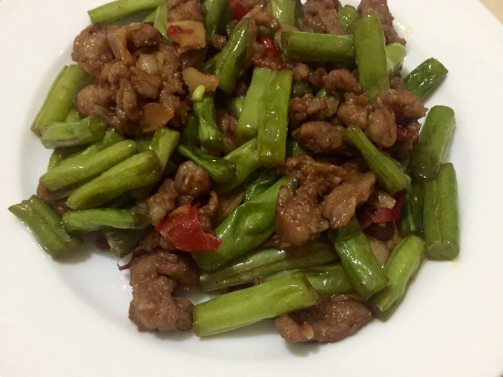 Cara Gampang Membuat Resep  Tumis buncis daging yang Lezat Sekali, Menggugah Selera