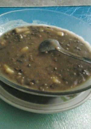 Foto resep BurJo (bubur kacang ijo) ft nangka