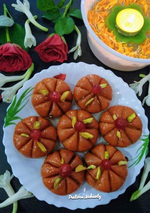 A picture of Pistachio Milk Peda.