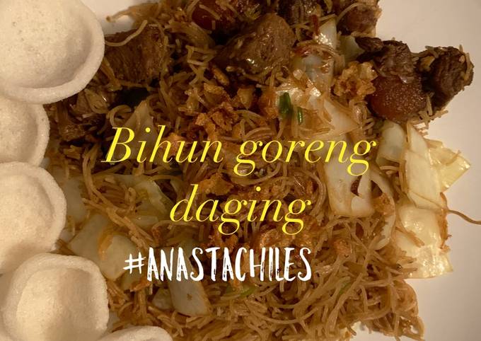 Resep Bihun Goreng Daging Oleh Anastachiles Cookpad