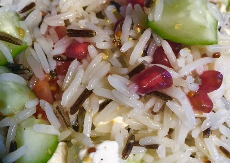 Recipe of Super Quick Homemade Wild rice and feta cheese salad
