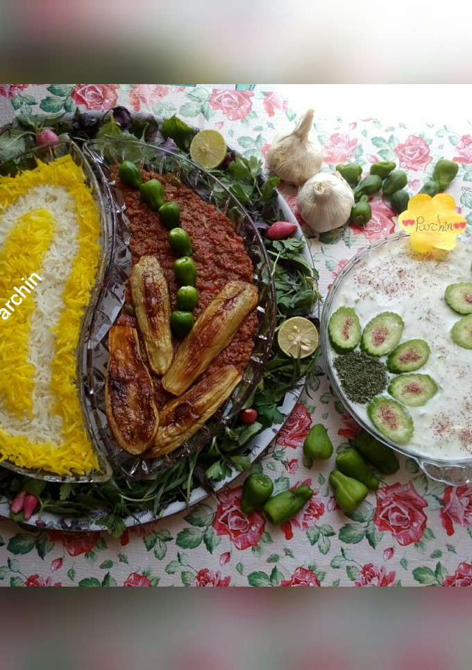 عکسی از دستور سرخ کردن بادمجان با سفیده تخم مرغ 🌸