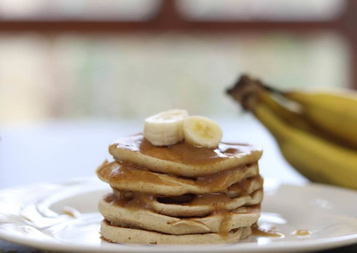 Pancakes de avena y plátano