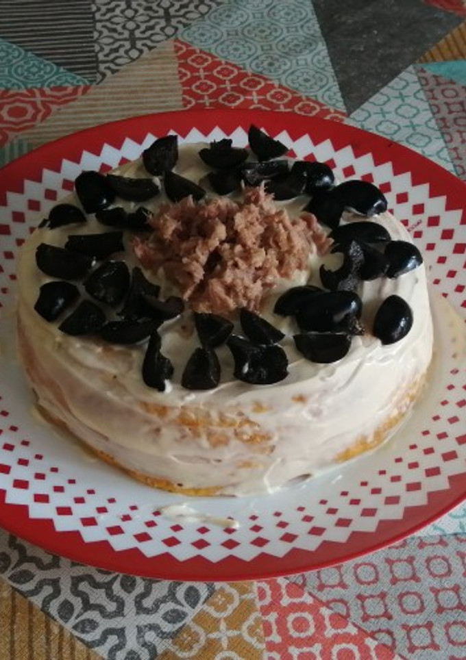 Una foto de 🐟Pastel de Atún y merluza al microondas