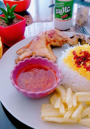عکسی از دستور زرشک پلو با مرغ