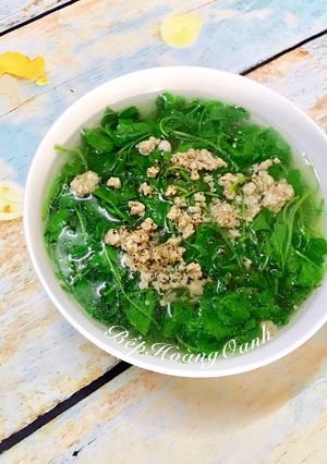Hình của món Canh Rau Má Nấu Thịt.