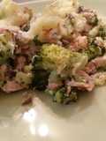 Pastel de salmón y brócoli con boniato