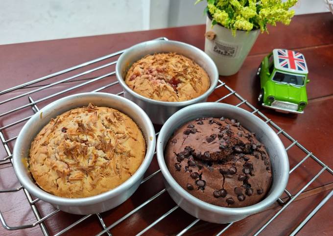 Resep Muffin Strawberry Cheese &amp; Chocolate 🍓🍫, Enak