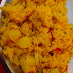 A picture of Vegetable pulav.