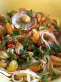 Mariscos Con Espaguetis