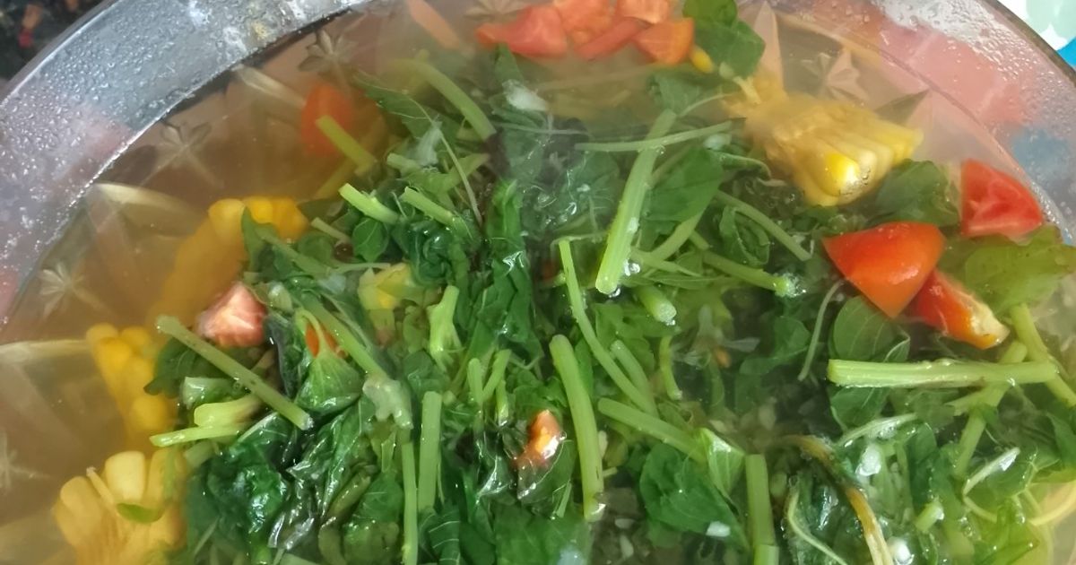 Sayur Bening Bayam Wortel