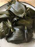 Lemper Ayam (Steamed Sticky Rice with Umami Chicken Layered)