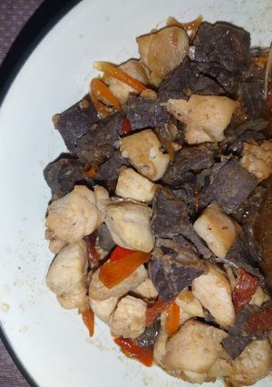 Foto resep Oseng Paru-Ayam