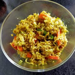 A picture of Cabbage-Carrot Sambharo.