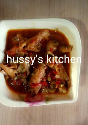A picture of Chicken peppered soup.